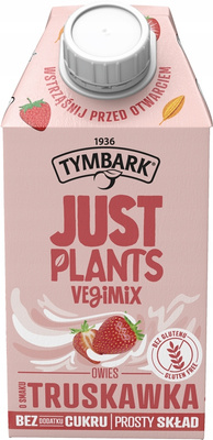 Tymbark Just Plants Napój roślinny vegimix truskawka ZESTAW 6 x 500 ml