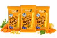 Ella's Kitchen BIO Chrupiące paluszki z kukurydzą i marchewką ZESTAW 3 x 16 g