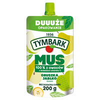 Tymbark Mus 100 % z owoców gruszka jabłko banan 200 g