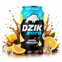 WK DZIK zero white zero kofeiny i cukru COLA CYTRYNA 330 ml