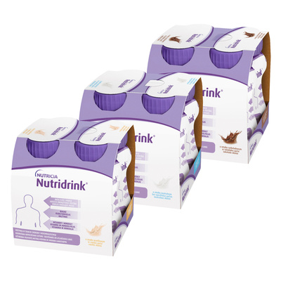Nutridrink różne smaki ZESTAW 12 x 125 ml