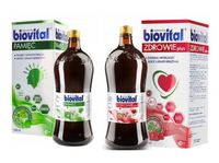 Biovital Zdrowie i Pamięć suplementy w płynie dla dorosłych IDEALNY NA PREZENT zestaw 2 x 1000 ml