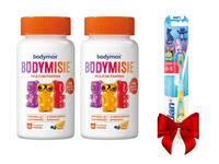 Bodymax Bodymisie żelki dla dzieci owocowe ZESTAW 2 x 60 sztuk + SZCZOTECZKA GRATIS!