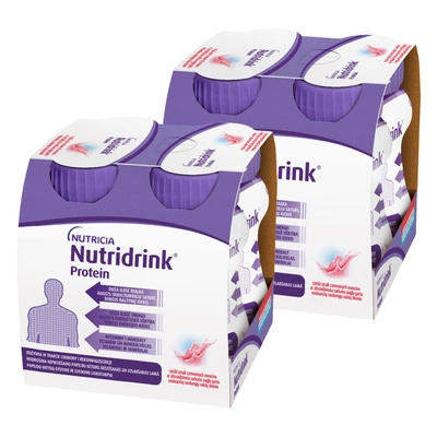 Nutridrink Protein o smaku czerwonych owoców ZESTAW 8 x 125 ml