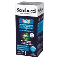 Sambucol Baby, dla niemowląt po 6 miesiącu życia 12 saszetek