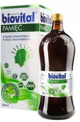 Biovital Pamięć płyn suplement dla dorosłych 1000 ml