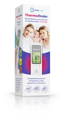 Helpmedi bezdotykowy termometr na podczerwień Thermofinder HFS-1000 1szt