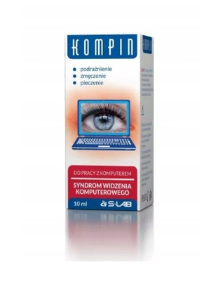 Kompin krople do oczu do pracy z komputerem 10 ml