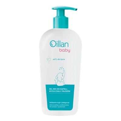 Oillan Baby Żel 3w1 do kąpieli, mycia ciała i włosów 750ml