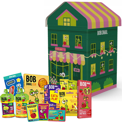 Bob Snail domek ze zdrowymi przekąskami i zabawką KOLOR LOSOWY 1 sztuka 