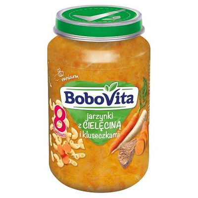 BoboVita Zestaw Mix-1 Obiadków po 8 mc 12x190g