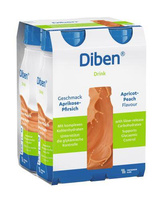 Diben Drink, smak morela - brzoskwinia, ZESTAW 12 x 200 ml. Żywność specjalnego przeznaczenia medycznego. Pacjent z cukrzycą, insulinoopornością.