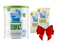 Capricare 2 - mleko następne, powyżej 6 miesiąca, oparte na mleku kozim 400 g + 2 SASZETKI GRATIS!
