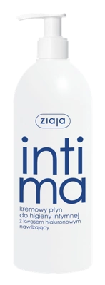 ZIAJA Intima Kremowy płyn do higieny intymnej z kwasem hialuronowym 500 ml