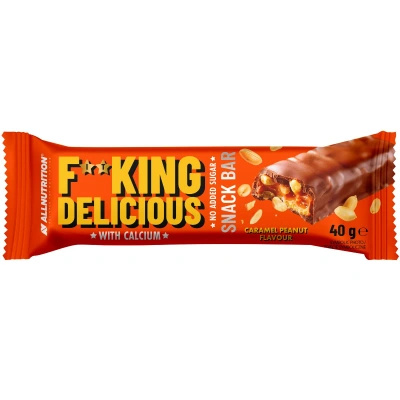 Allnutrition Fitking Snack Bar batonik bez dodatku cukru KARMEL MASŁO ORZECHOWE 40 g