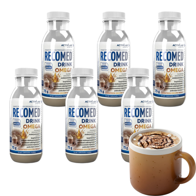 Recomed żywność medyczna w proszku OMEGA smak czekolady z mokką ZESTAW 6 x 75 g