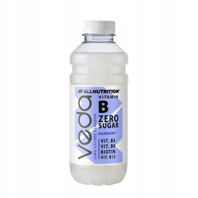 Allnutrition Veda woda witaminowa limonka i liczi IZOTONIK 600 ml