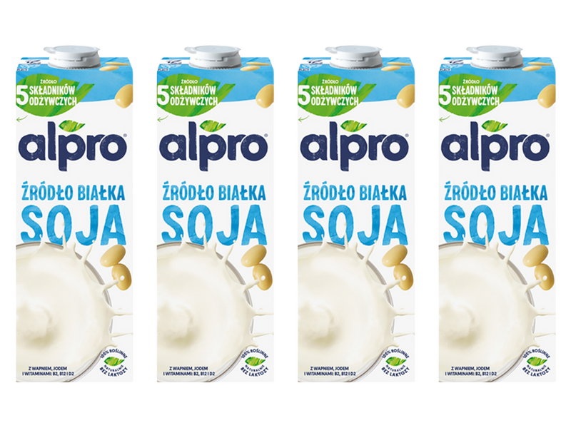 Alpro Napój sojowy oryginalny ZESTAW 4 x 1 L