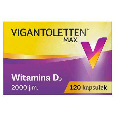 Vigantoletten Max witamina D3 2000 j.m.120 kapsułek