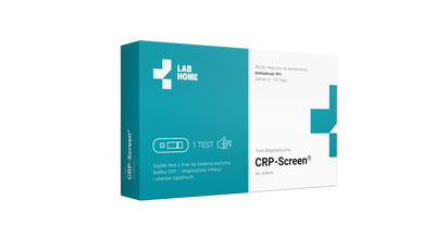 Lab Home Test CRP Screen, ultraczuły, 4 zakresy, infekcje  – 1 test z krwi