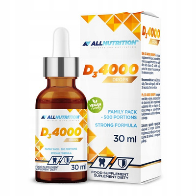 Allnutrition D3 4000 witaminy w kroplach odporność 30 ml