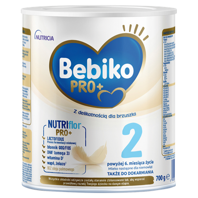 Bebiko Pro+ 2 Mleko następne dla niemowląt powyżej 6. miesiąca życia ZESTAW 2 x 700 g