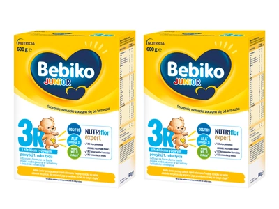 Bebiko Junior 3R Odżywcza formuła na bazie mleka dla dzieci powyżej 1. roku życia 2x600 g