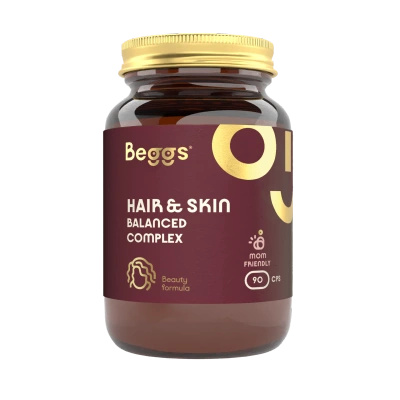 Beggs Balanced hair & skin COMPLEX suplement skóra i włosy 90 kapsułek