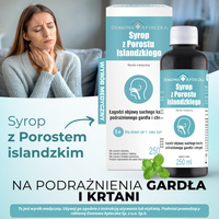 Syrop z Porostu islandzkiego GARDŁO KASZEL NAWILŻENIE 250 ml