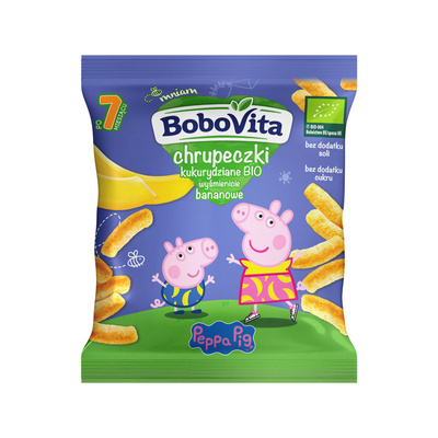 BoboVita Peppa Pig chrupeczki dla dzieci różne smaki ZESTAW 12 x 20 g