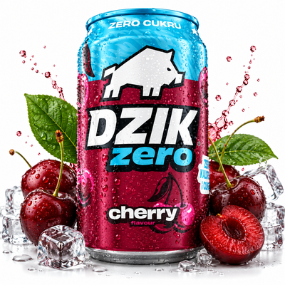 WK DZIK zero kofeiny i cukru WIŚNIA 330 ml