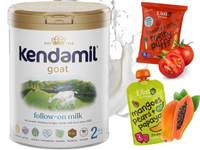 Kendamil Kozie 2 800 g + Ella's Kitchen chrupki pomidorowe i deserek mango ZESTAW 3 sztuki