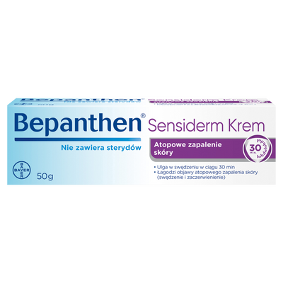 Bepanthen Sensiderm Krem ŁAGODZI AZS, EGZEMA 50 g 