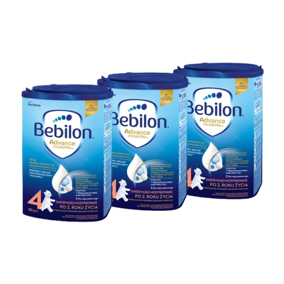 Bebilon 4 Advance Pronutra Junior formuła na bazie mleka po 2. roku życia ZESTAW 3 x 800 g