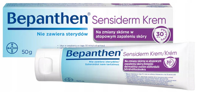 Bepanthen Sensiderm Krem ŁAGODZI AZS, EGZEMA 50 g 