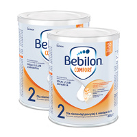 Bebilon Comfort 2 Żywność specjalnego przeznaczenia medycznego dla niemowląt od 6. miesiąca w przypadku kolki lub zaparcia ZESTAW 2 x 400 g
