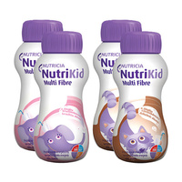 NutriKid Multi Fibre różne smaki dla dzieci od 1. roku życia 4 x 200 ml