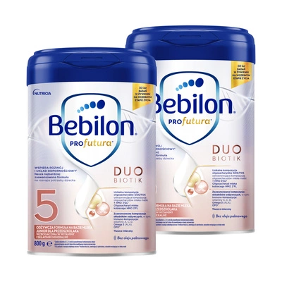 Bebilon PROfutura DUOBIOTIK 5 odżywcza formuła na bazie mleka po 3. roku życia ZESTAW 2 x 800 g