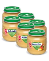 BoboVita Jabłka, mango i banany deserek po 5 miesiącu ZESTAW 6x125g