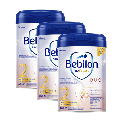 Bebilon PROfutura DUOBIOTIK 2 mleko następne po 6. miesiącu życia ZESTAW 3 x 800 g