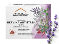 Produkty Bonifraterskie Nervina Antistres Forte głóg melisa lawenda 60 tabletek