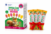 Zdrowy Lizak MNIAM-MNIAM odporność 7 sztuk i naklejka + GRATIS!