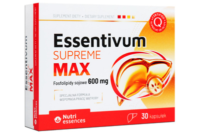 SUPREME Essentivum Max wątroba metabolizm tłuszczów 30 kapsułek