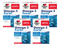 Doppelherz aktiv Omega-3 FORTE ZESTAW 5 x 60 kapsułek