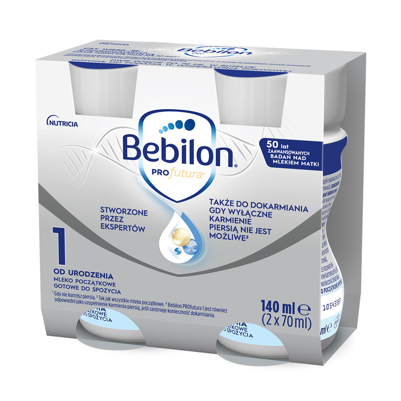 Bebilon PROfutura 1 mleko początkowe RTF gotowe do spożycia 2 x 70 ml