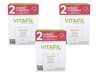 Vitapil biotyna ZDROWE LŚNIĄCE WŁOSY na odbudowę ZESTAW 3 x 60 kapsułek