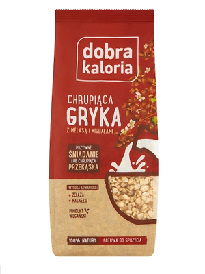 Dobra Kaloria chrupiąca gryka z melasą i migdałami 100g