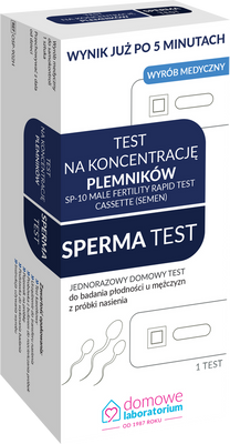 Hydrex Test płodności męskiej Sperma Test + Pregna Start na płodność 30 kapsułek