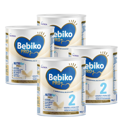 Bebiko Pro+ 2 Mleko następne dla niemowląt powyżej 6. miesiąca życia ZESTAW 4 x 700 g