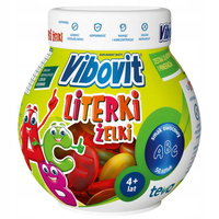 Vibovit Literki Żelki owocowe z witaminami 50 sztuk
